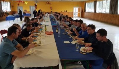 Repas de fin de chantier des travaux
