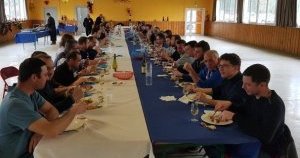 Repas de fin de chantier des travaux